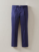 Cyrillus - Pantalon Cerem Coton Uni - Bleu Fonce Uni - Garçon