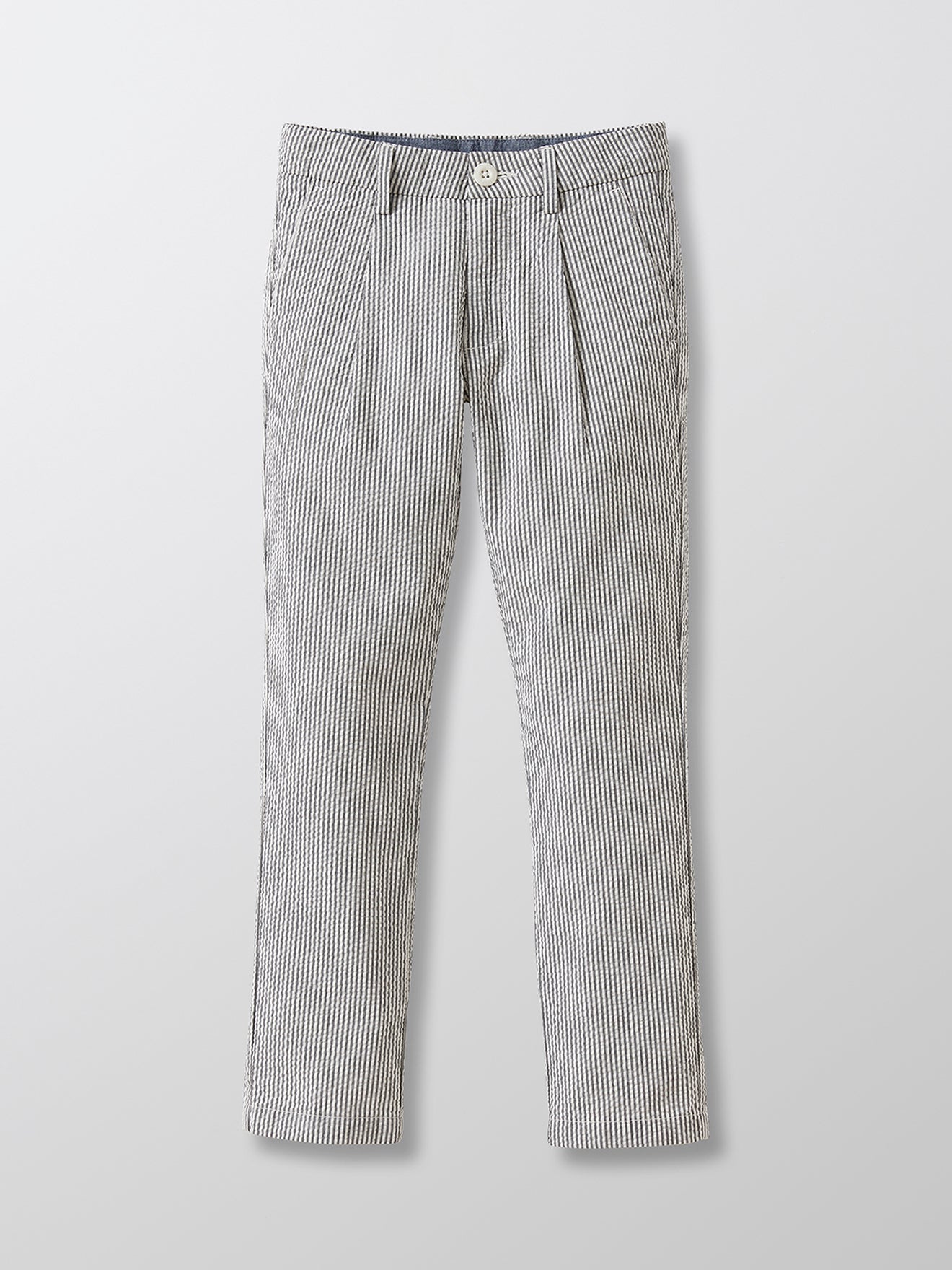 Pantalon Seersu - Beige Fonce Uni - Garçon