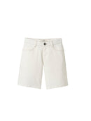 5 Pocket Denim Shorts - Plain Light White - Boy