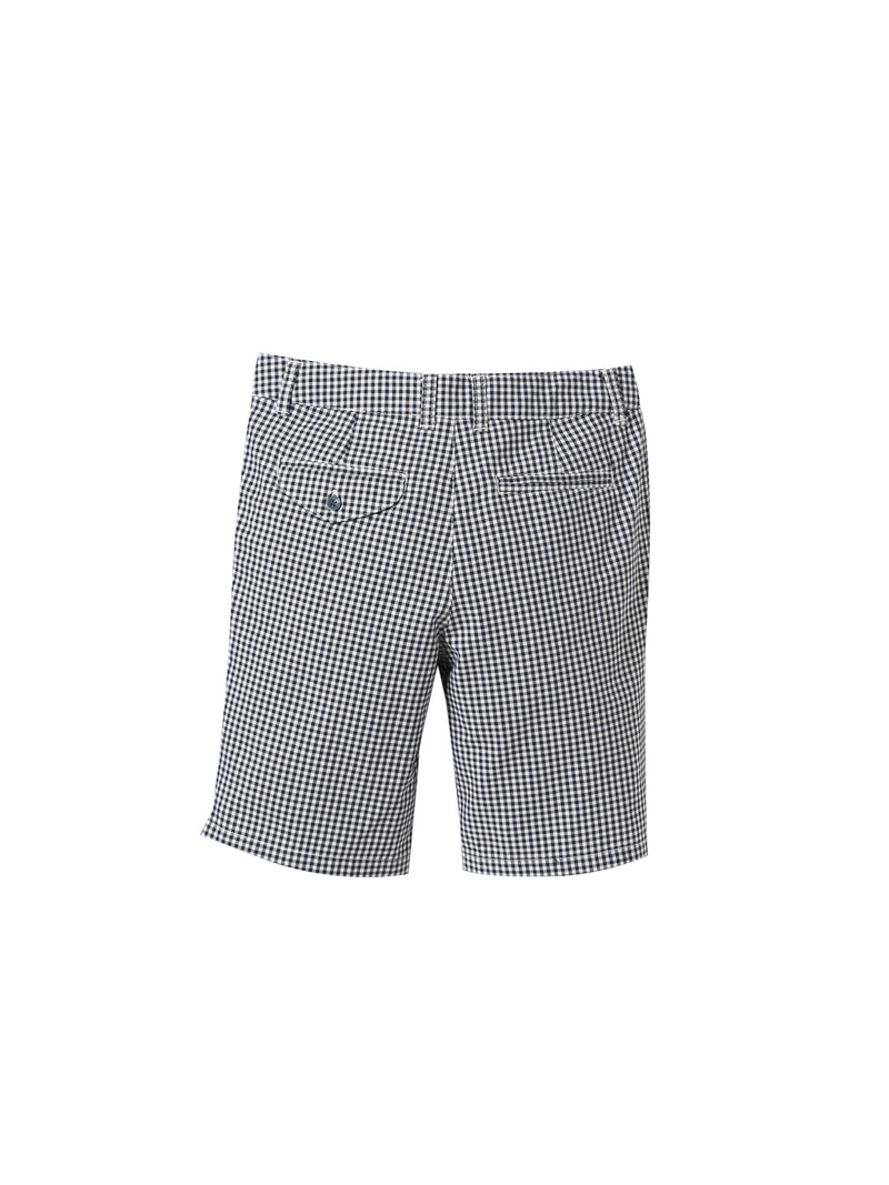 Short Epuré Fantaisie - Blanc Clair Carreaux - Garçon