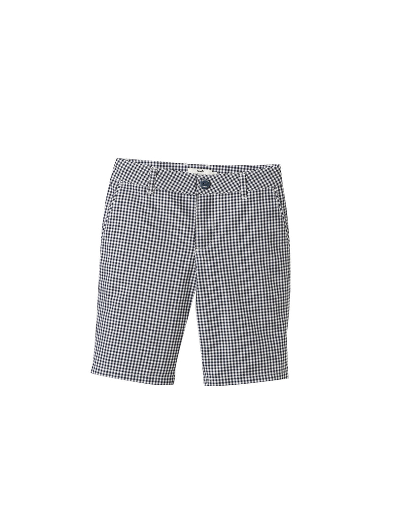 Short Epuré Fantaisie - Blanc Clair Carreaux - Garçon
