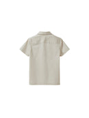 Popeline Unie - Beige Moyen Grise - Garçon