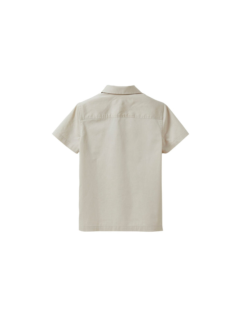 Popelín Liso - Gris Beige Medio - Niño