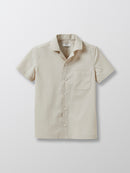 Popeline Unie - Beige Moyen Grise - Garçon