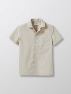 Popeline Unie - Beige Moyen Grise - Garçon