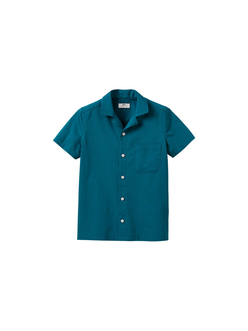 Camisa Popelín Lisa - Gris Beige Medio - Niño
