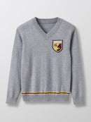 Pull Hp Col V - Gris Clair Chine - Garçon