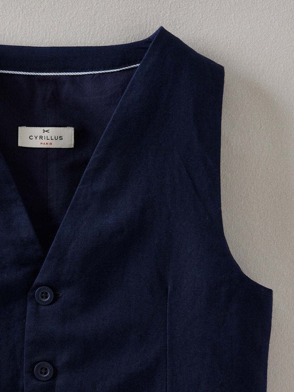 Cardigan Sans Manc - Bleu Fonce Uni - Garçon