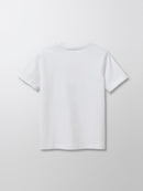 T-shirt Coupe Europe - Blanc Clair Uni - Garçon