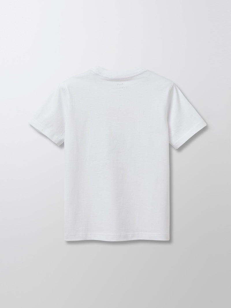 Camiseta Corte Europeo - Liso Blanco Claro - Niño