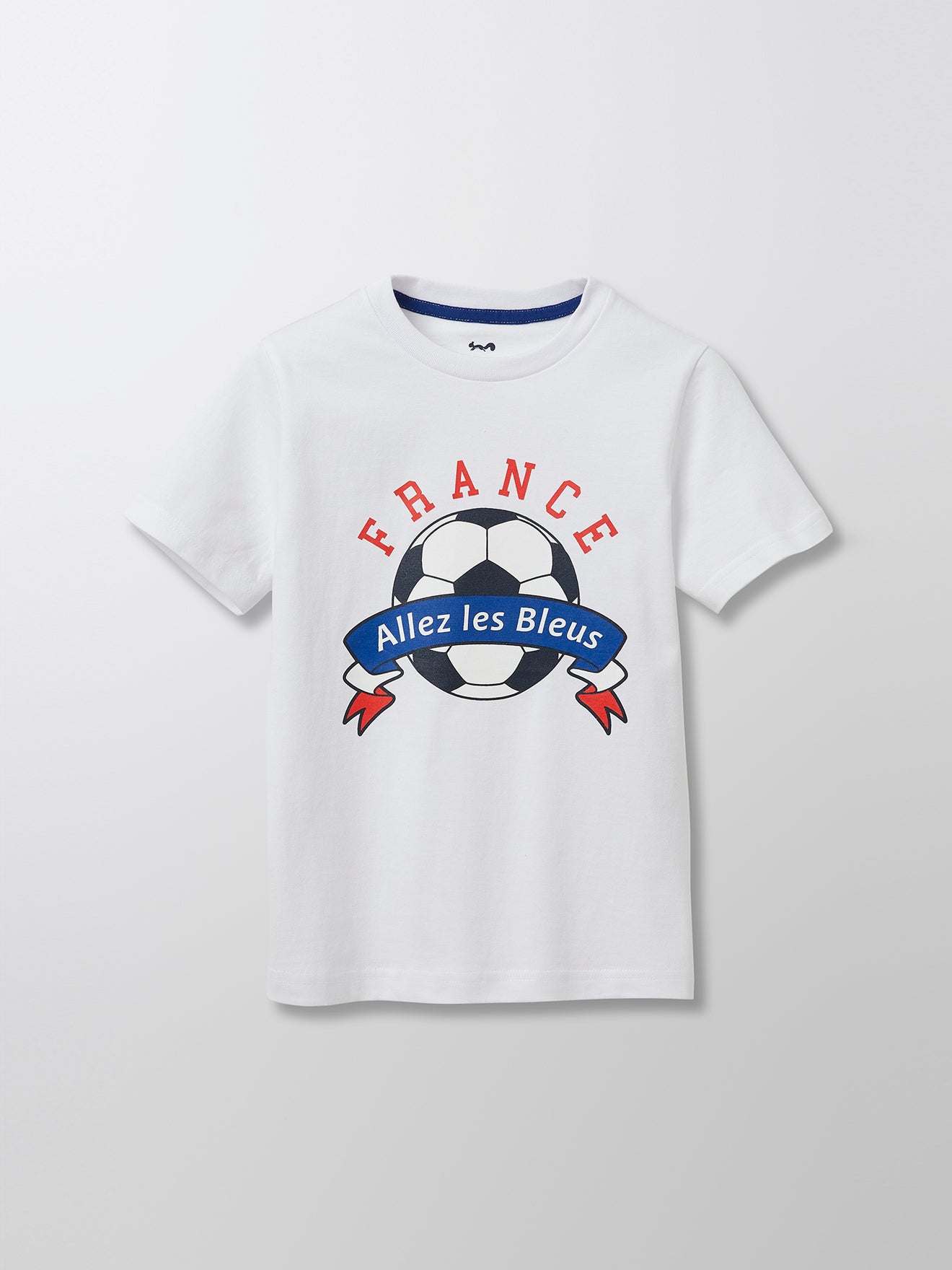 Camiseta Copa de Europa - Blanco Claro Liso - Niño