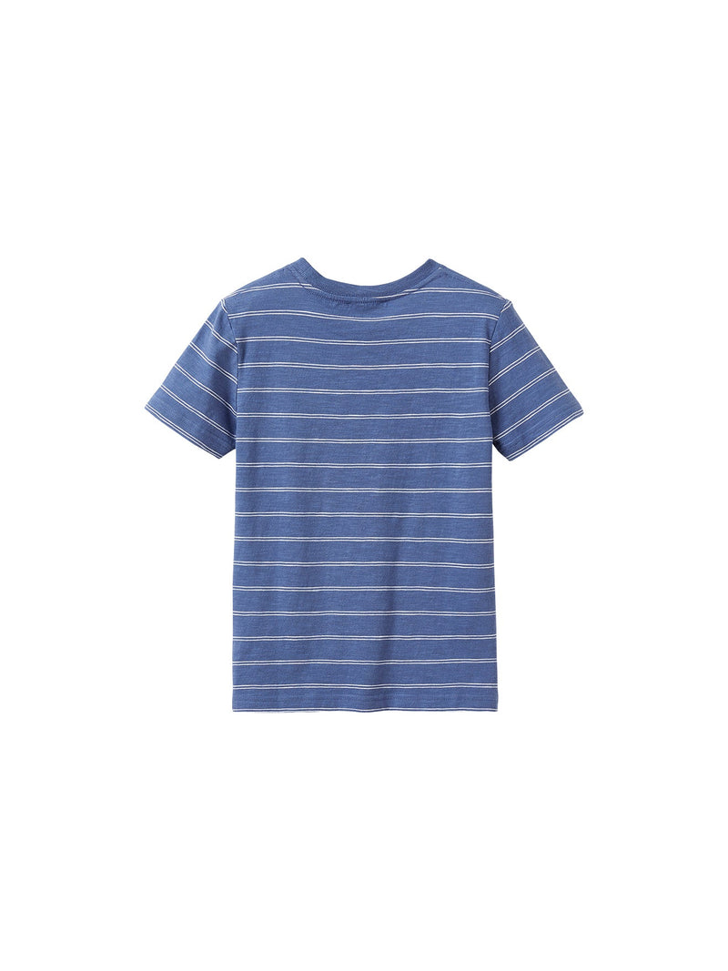 Tsmc Striped Colin - Medium Blue Plain - Boy