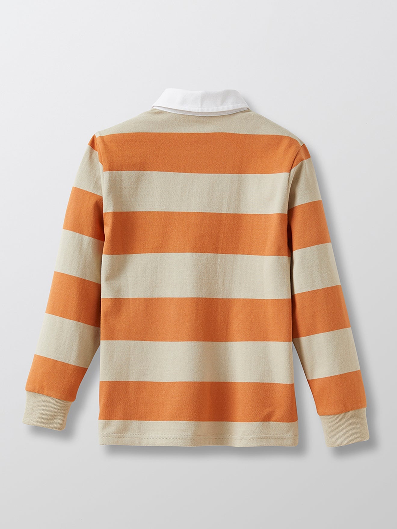 Jersey Rugby Rayas - Naranja Gris Medio - Niño