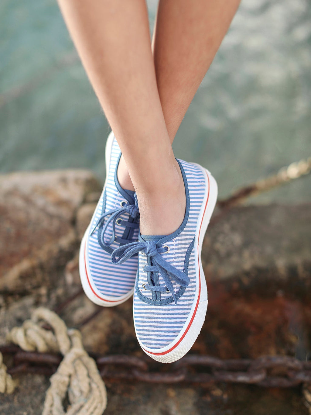Tennis Elastic - Blanc Clair Multicolore - Garçon