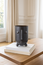 Olav - Vase - Verre - Gris Metallise