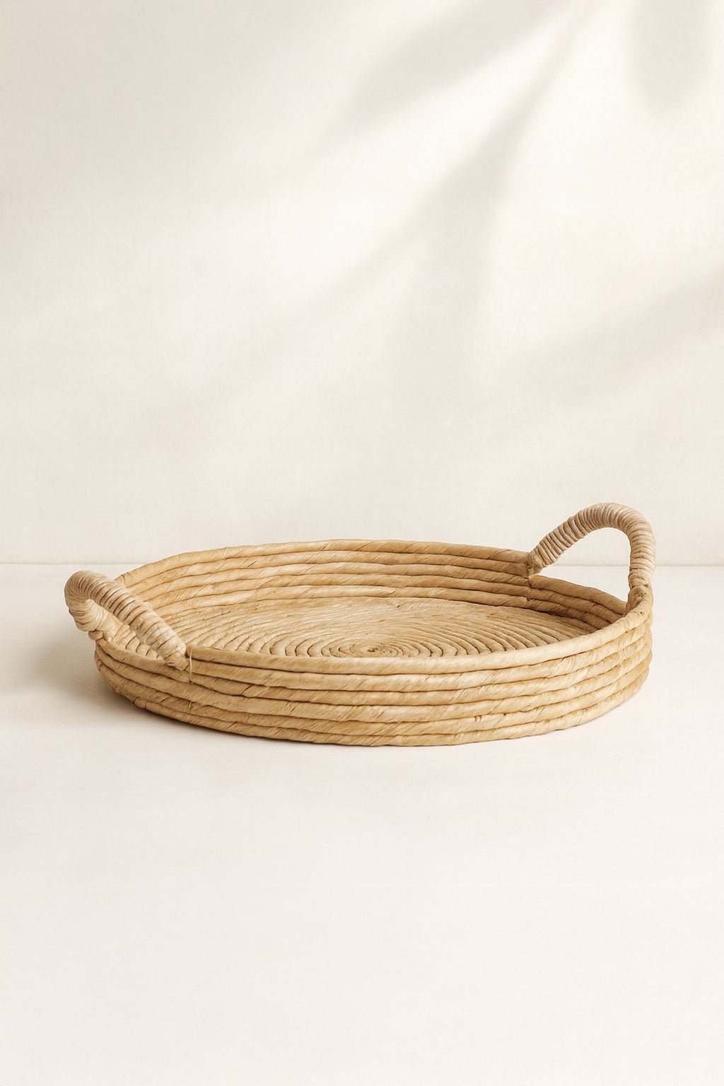 Dounia - Plateau Rond En Fibres - Fibres D'Abaca