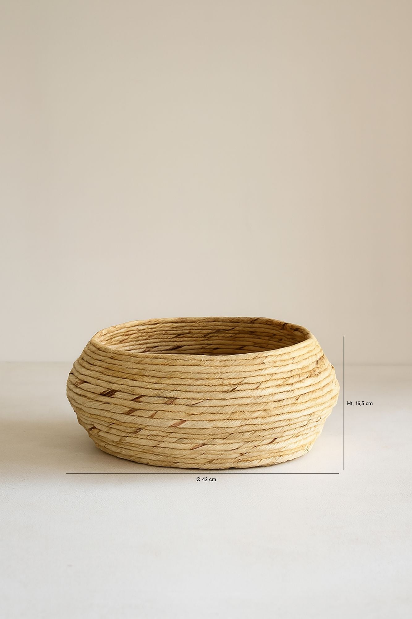 Dounia - Panier Rond - Fibres D'Abaca