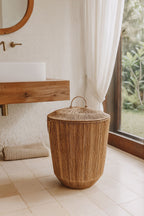 Sibu Basket - Natural Jute With Lid And Handles