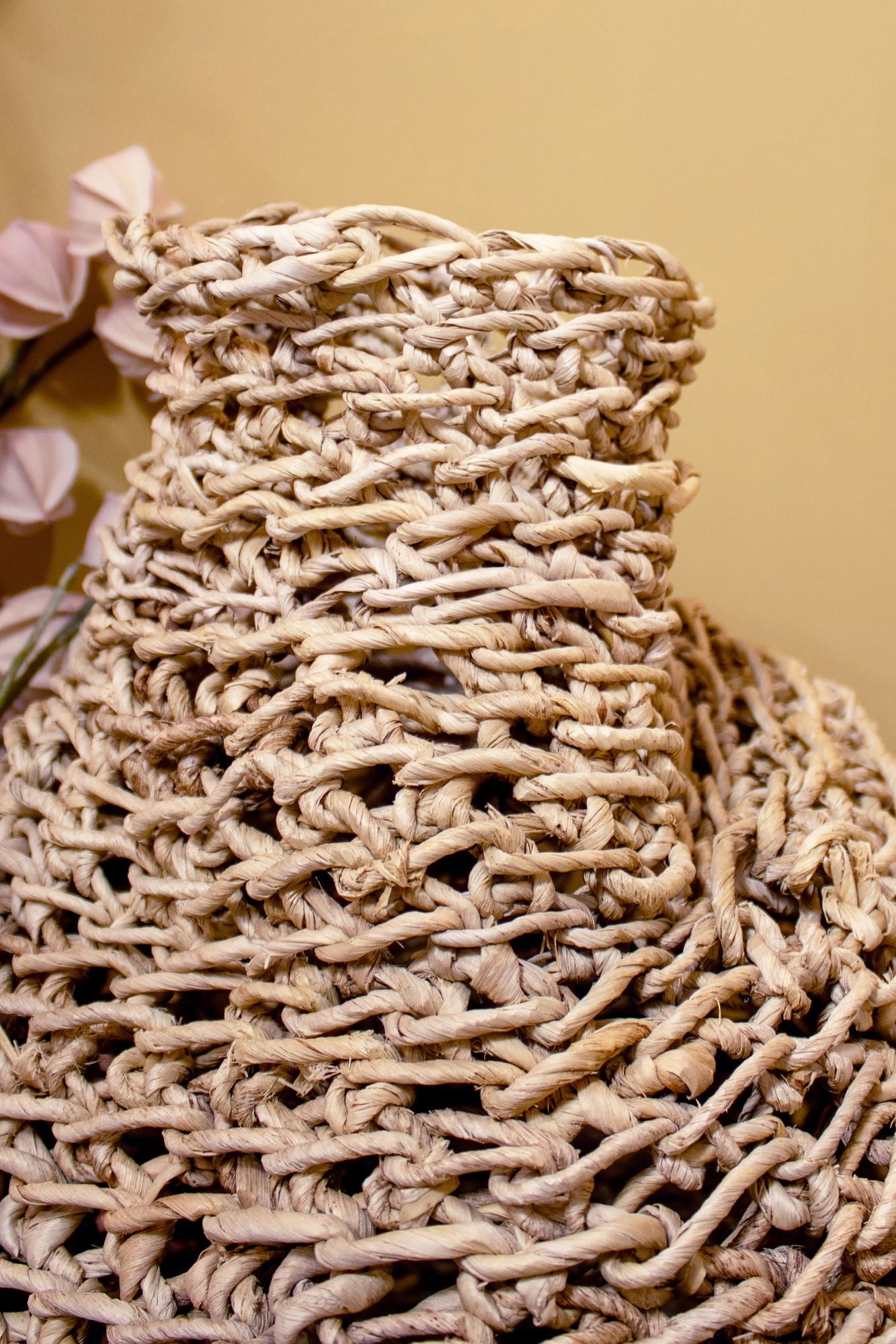 Abaca - Jarre Décorative - Fibre D'Abaca/Abaca - Naturel