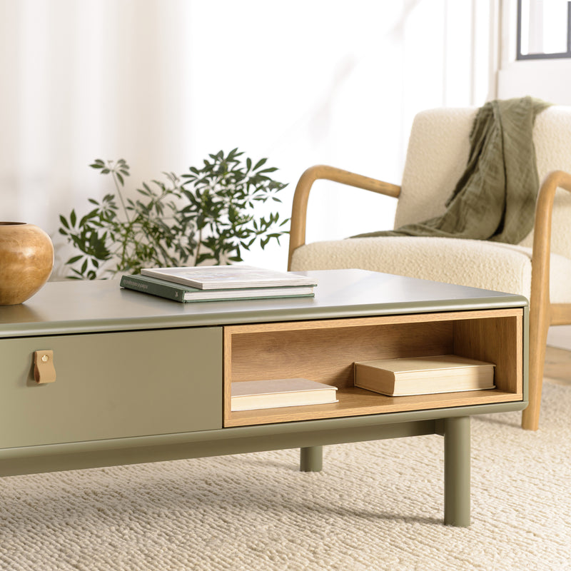 Coffee Table - Ethan - Green - Light Oak