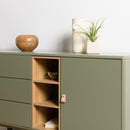 Sillón - Ethan - Verde - Roble claro