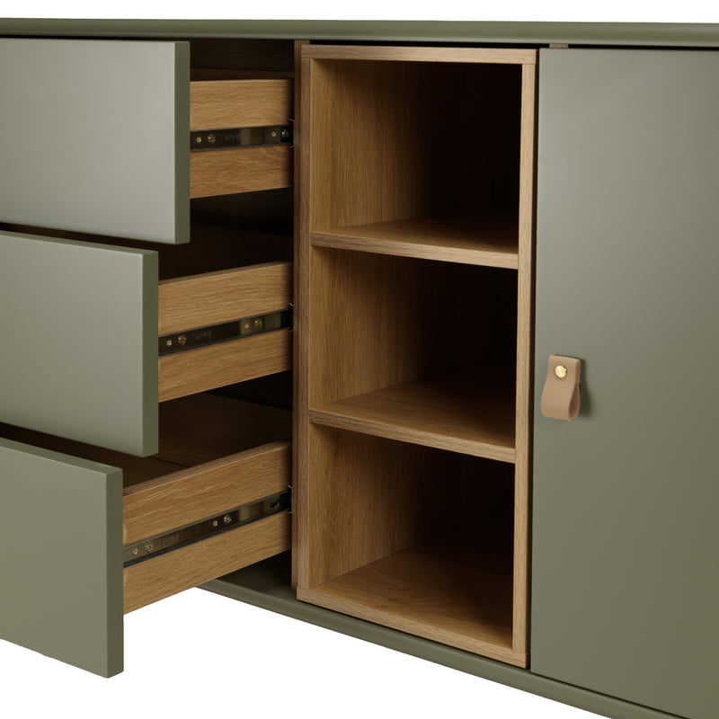 Sillón - Ethan - Verde - Roble claro