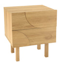 Mesita de noche - Ethan - Roble claro