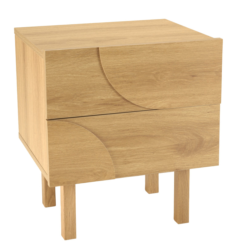 Mesita de noche - Ethan - Roble claro