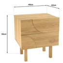 Mesita de noche - Ethan - Roble claro