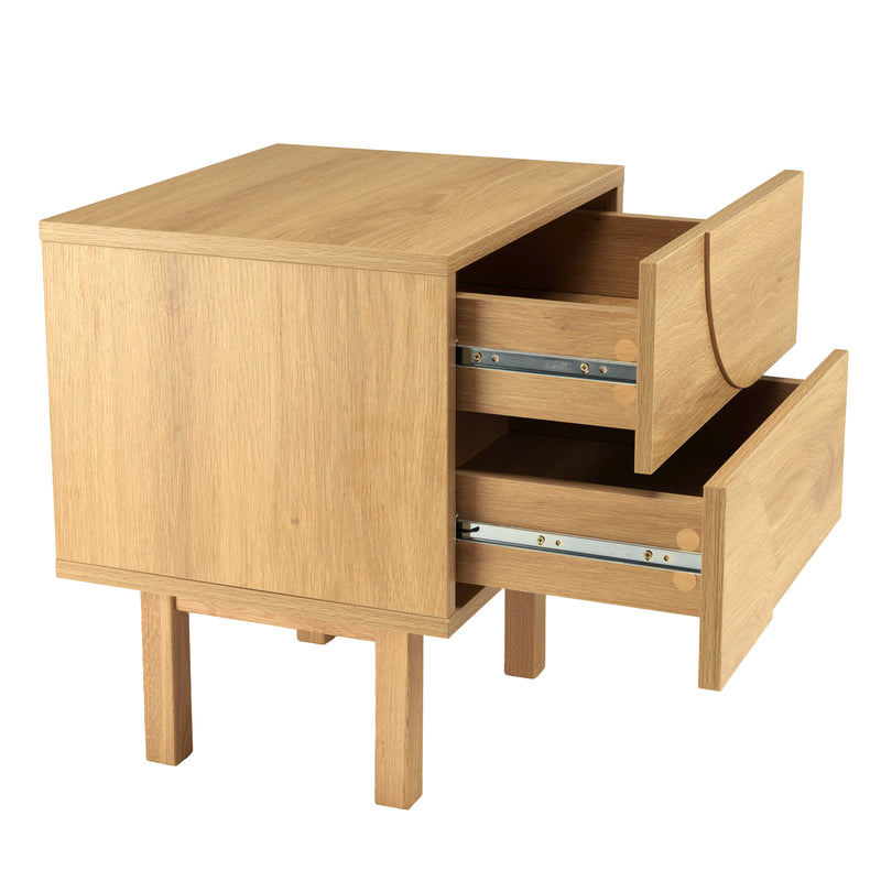 Mesita de noche - Ethan - Roble claro