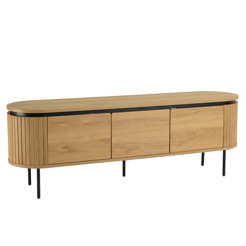 Ethan - Mueble para TV - Roble Claro/Negro