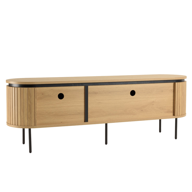 Ethan - Mueble para TV - Roble Claro/Negro
