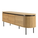 Ethan - Mueble para TV - Roble Claro/Negro