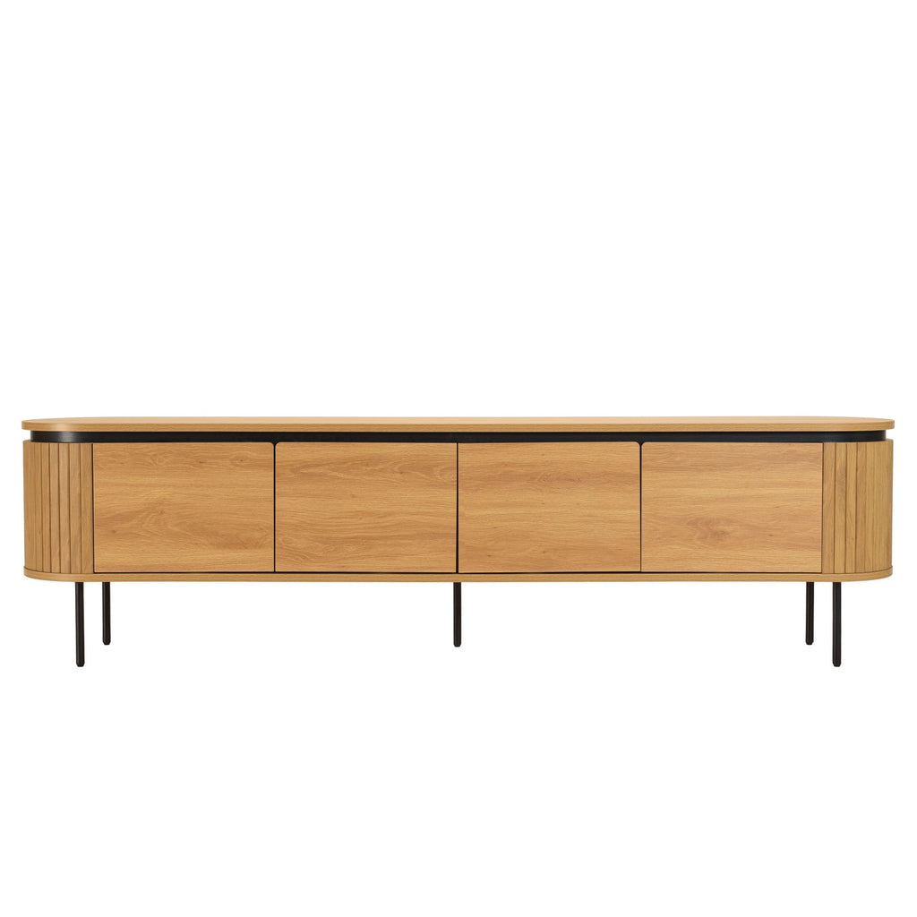 Ethan - TV Unit - Black/Light Oak