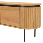 Ethan - TV Unit - Black/Light Oak