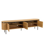 Ethan - TV Unit - Black/Light Oak