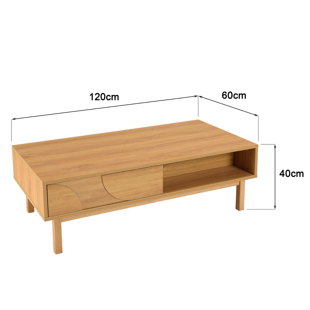 Ethan - Coffee Table - Light Oak