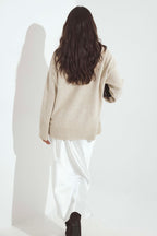 Jupe Satin Midi - Blanc
