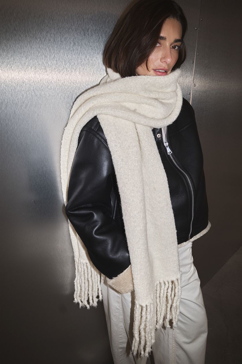 Écharpe Knitted - Blanc Cassé