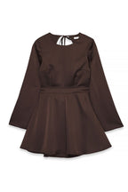 Robe Open Back Mini - Marron