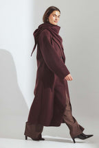 Manteau Wool Blend - Prune