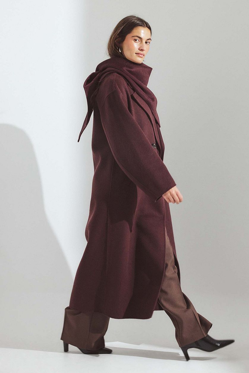 Manteau Wool Blend - Prune