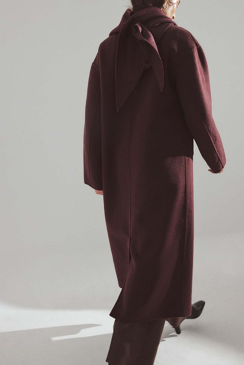 Manteau Wool Blend - Prune