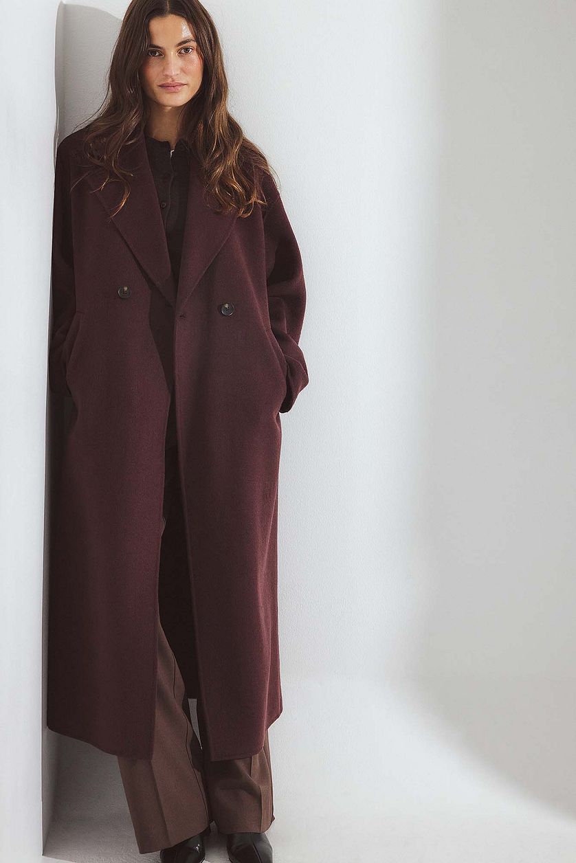 Manteau Wool Blend - Prune