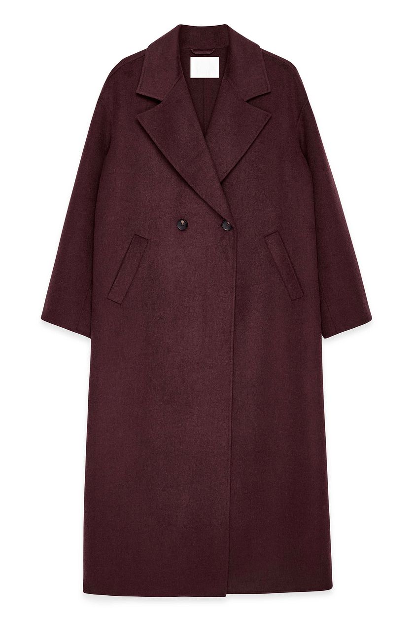 Manteau Wool Blend - Prune