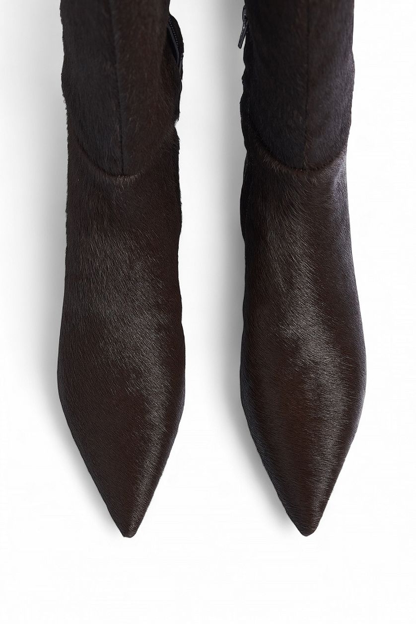 Bottes Knee High Leather - Marron