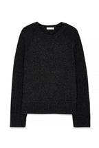 Pull Knitted Seam Detail Wool Blend - Gris Chiné Foncé