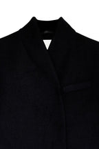 Cappotto High Neck Wool Blend - Nero