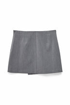 Heavy Wrap Mini Skirt - Grey