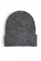 Bonnet Alpaca Blend Hairy - Gris Foncé